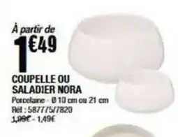 La Foir'Fouille COUPELLE OU SALADIER NORA offre