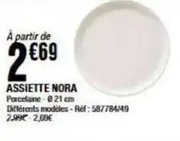 La Foir'Fouille ASSIETTE NORA offre