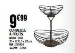 La Foir'Fouille CORBEILLE A FRUITS Metal-Bois offre