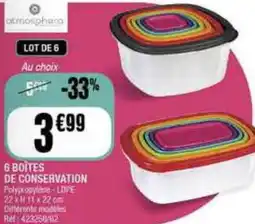 La Foir'Fouille 6 BOITES DE CONSERVATION offre