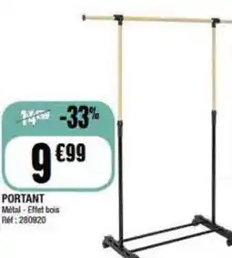 La Foir'Fouille PORTANT Metal-Effet bois offre