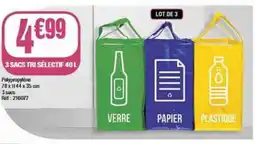La Foir'Fouille 3 SACS TRI SÉLECTIF 40 L offre