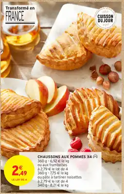 Intermarché Hyper CHAUSSONS AUX POMMES X4 offre