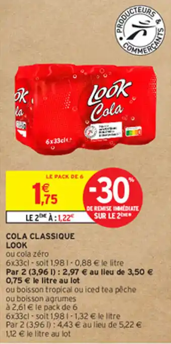 Intermarché Hyper COLA CLASSIQUE LOOK offre