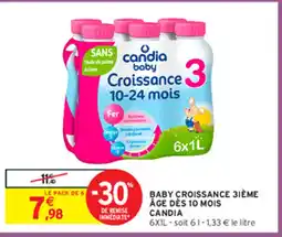Intermarché Hyper BABY CROISSANCE 3IÈME ÅGE DÈS 10 MOIS CANDIA offre