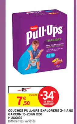 COUCHES PULL-UPS EXPLORERS 2-4 ANS