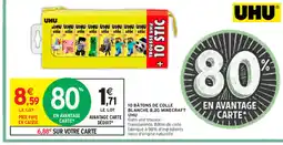 Intermarché Hyper 10 BATONS DE COLLE BLANCHE 8,2G MINECRAFT offre