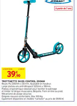 Trottinette skids control 200mm