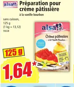Norma alsa Préparation pour crème pâtissière offre