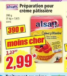 Norma alsa Préparation pour crème pâtissière offre