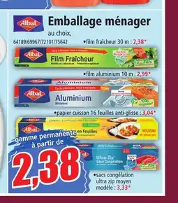 Norma Albal Emballage ménager offre