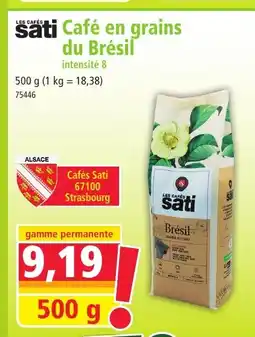 Norma sati Café en grains offre