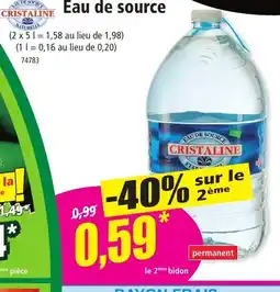 Norma Eau de source offre