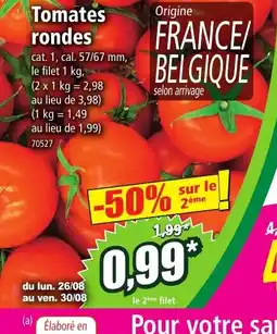Norma Tomates rondes offre