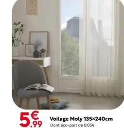 Maxi Bazar Voilage Moly 135x240cm offre