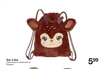 Zeeman Sac à dos offre