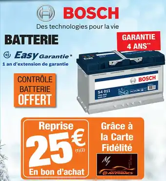 Autobacs Batterie offre