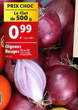 Lidl Oignons Rouges offre