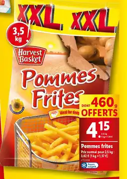 Lidl Pommes frites offre