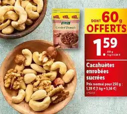 Lidl Cacahuètes enrobées sucrées offre