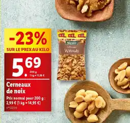 Lidl Cerneaux de noix offre