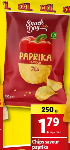 Lidl Chips saveur paprika offre