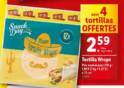 Lidl Tortilla Wraps offre