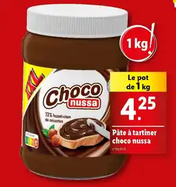 Lidl Pâte à tartiner choco nussa offre