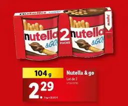 Lidl Nutella & go offre