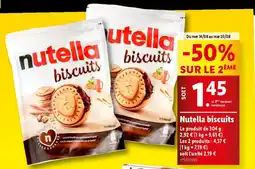 Lidl Nutella biscuits offre