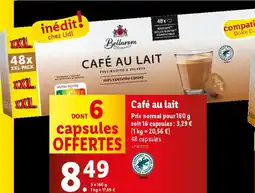 Lidl Café au lait offre
