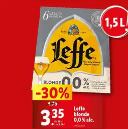 Lidl Leffe blonde 0,0% alc. offre