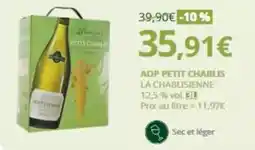 La Vignery La chablisienne - aop petit chablis offre