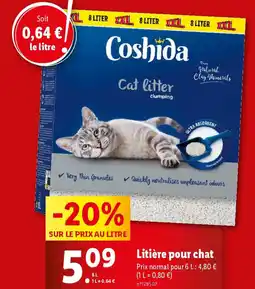 Lidl Litière pour chat offre