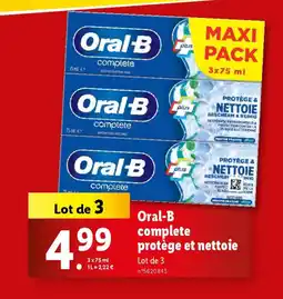 Lidl Oral-B complete protège et nettoie offre