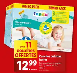 Lidl Couches culottes junior offre