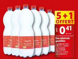 Lidl Eau minérale gazéifiée offre