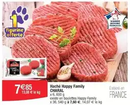 Cora x Carrefour Charal - haché happy family offre