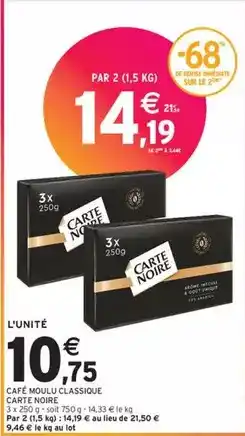 Carte noire - café moulu classique