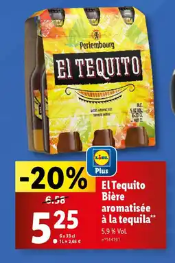 Lidl El Tequito Bière aromatisée à la tequila** offre