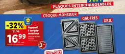 Lidl Appareil à croque- monsieur offre