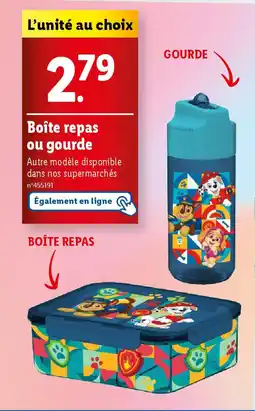 Lidl Boîte repas ou gourde offre