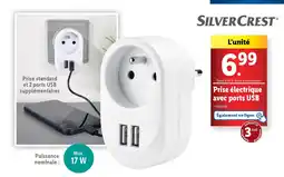 Lidl Prise électrique avec ports USB offre