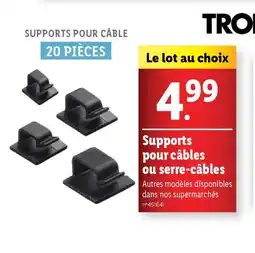 Supports pour cĂąbles ou serre-cĂąbles