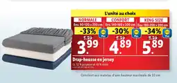 Lidl Drap-housse en jersey offre