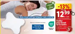Lidl Oreiller pour dormir sur le ventre offre
