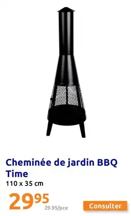 Action Cheminée de jardin BBQ Time offre