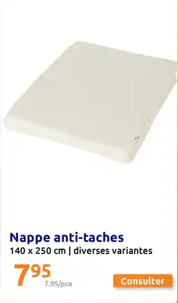 Action Nappe anti-taches offre
