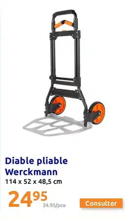 Action Diable pliable Werckmann offre