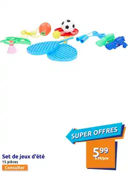 Action Set de jeux d'été offre